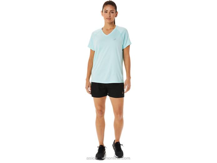 lyte cuello en v de mujer listo para usar Asics 4L683467 brezo azul claro