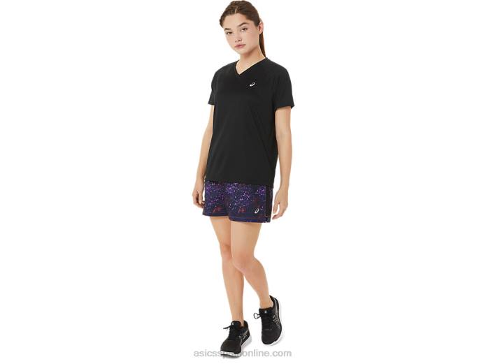 lyte cuello en v de mujer listo para usar Asics 4L683498 rendimiento negro