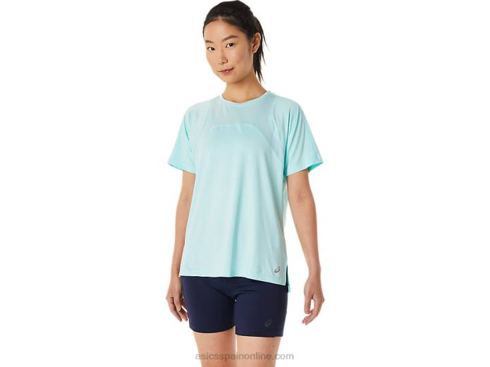 manga corta pr lyte run mujer Asics 4L683391 azul claro