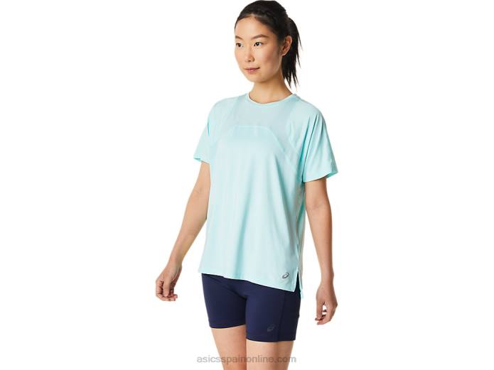 manga corta pr lyte run mujer Asics 4L683391 azul claro