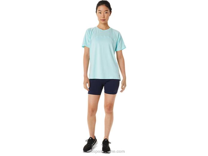 manga corta pr lyte run mujer Asics 4L683391 azul claro