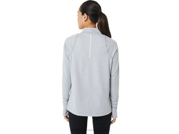 media cremallera de mujer thermopolis Asics 4L682920 brezo gris claro