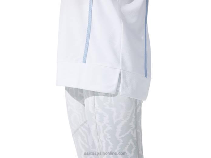 nueva camiseta de manga corta strong 92 para mujer Asics 4L683790 blanco brillante/niebla