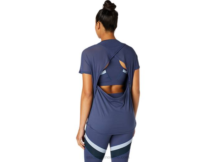 parte superior de las mujeres Asics 4L683765 trueno azul