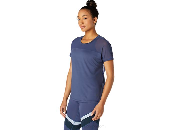 parte superior de las mujeres Asics 4L683765 trueno azul