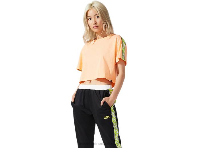 playera de manga corta con estampado de jersey para mujer Asics 4L683943 duna de verano