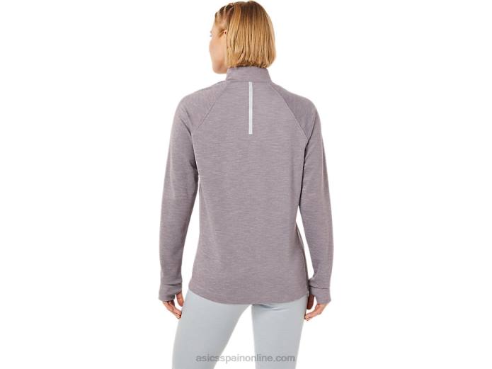thermopolis mujer 1/4 zip Asics 4L683647 Brezo profundo de Marte