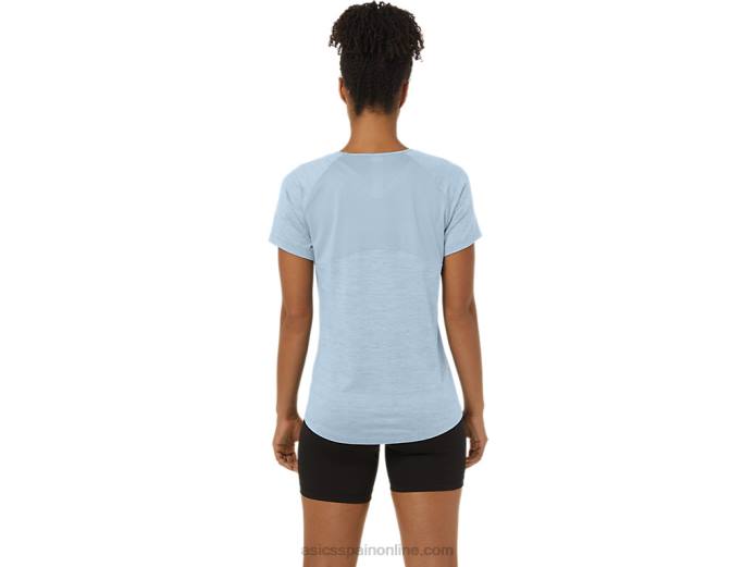 top c110 de manga corta pr lyte para mujer Asics 4L682166 cielo