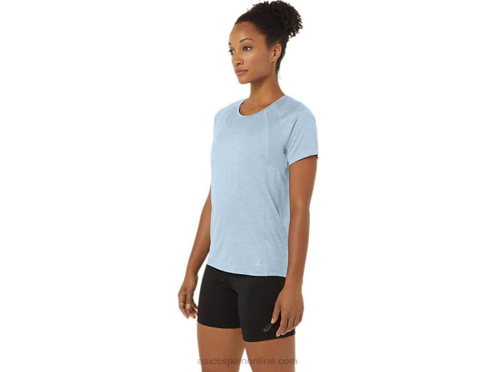top c110 de manga corta pr lyte para mujer Asics 4L682166 cielo