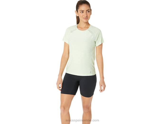 top c110 de manga corta pr lyte para mujer Asics 4L682173 susurro verde