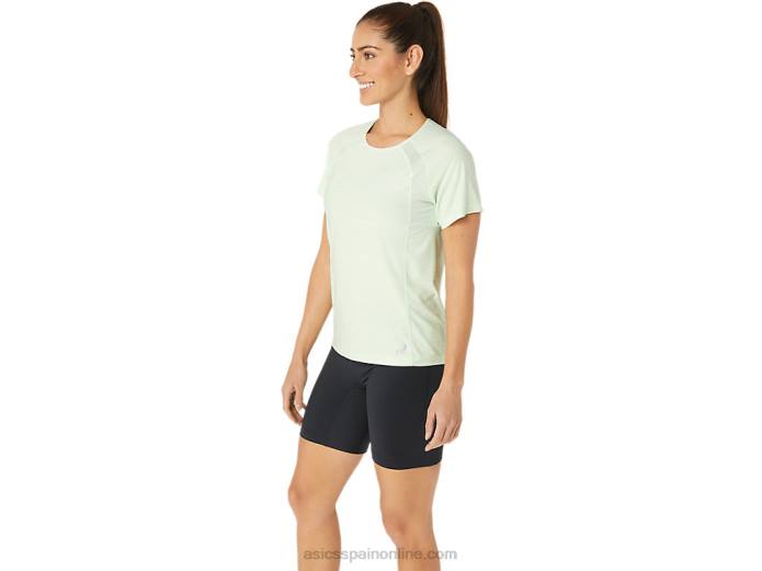 top c110 de manga corta pr lyte para mujer Asics 4L682173 susurro verde