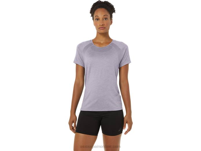 top c110 de manga corta pr lyte para mujer Asics 4L682285 violeta anochecer