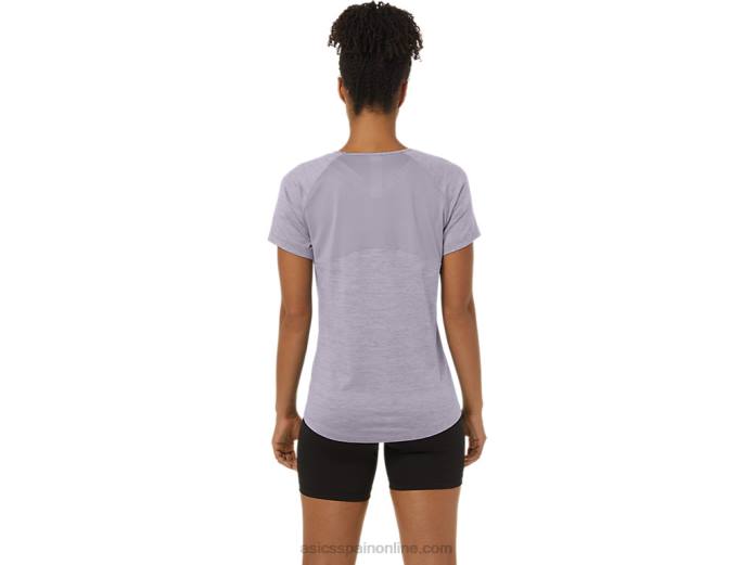 top c110 de manga corta pr lyte para mujer Asics 4L682285 violeta anochecer