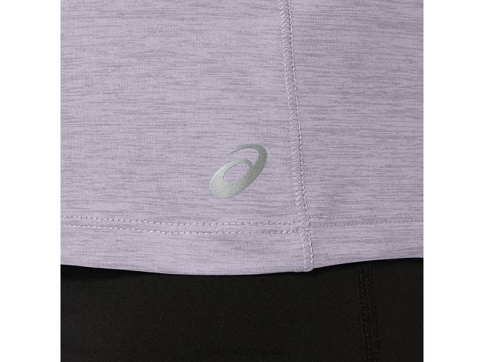 top c110 de manga corta pr lyte para mujer Asics 4L682285 violeta anochecer