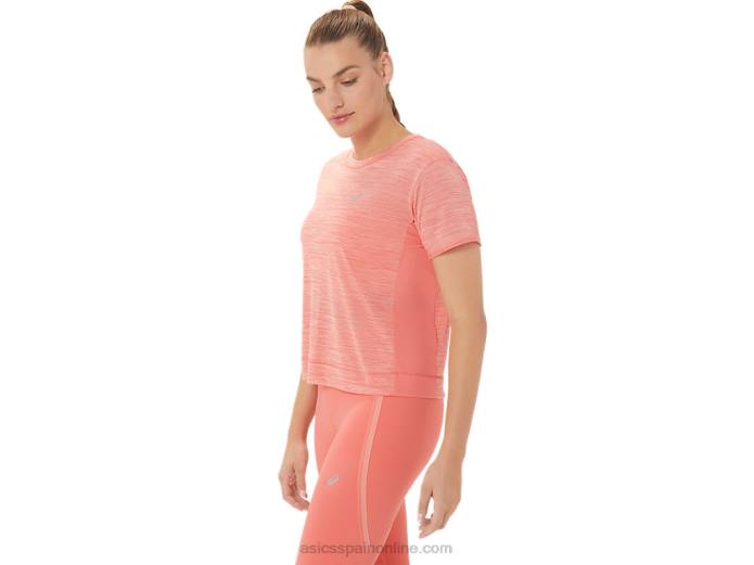 top corto de carrera para mujer Asics 4L682238 papaya/guayaba