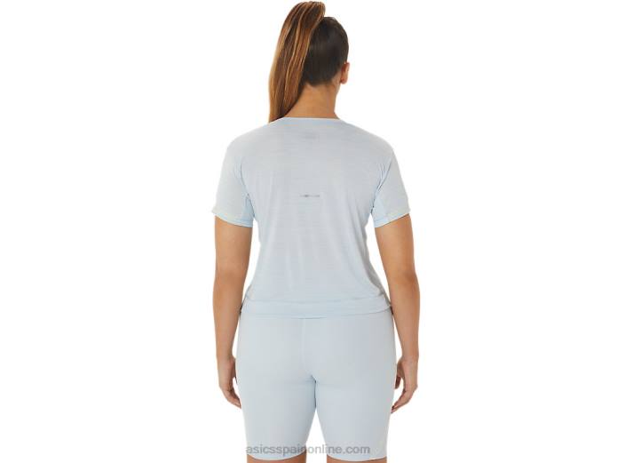 top corto de carrera para mujer Asics 4L682245 cielo/crema