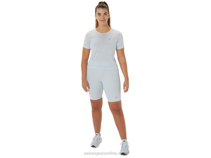 top corto de carrera para mujer Asics 4L682245 cielo/crema
