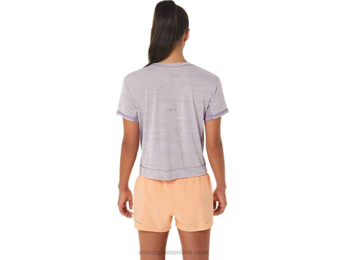 top corto de carrera para mujer Asics 4L682411 cuarzo violeta/violeta crepuscular