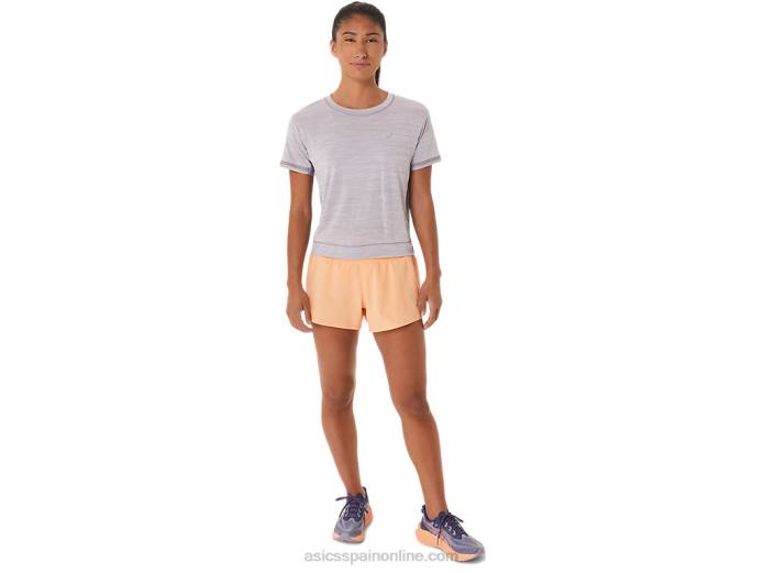 top corto de carrera para mujer Asics 4L682411 cuarzo violeta/violeta crepuscular