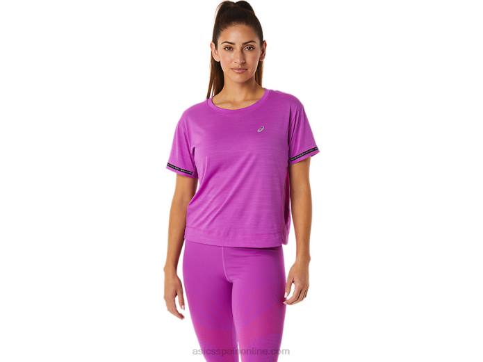 top corto de carrera para mujer Asics 4L683036 orquídea