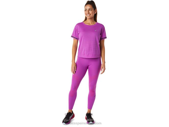 top corto de carrera para mujer Asics 4L683036 orquídea