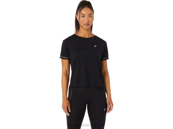 top corto de carrera para mujer Asics 4L683330 rendimiento negro