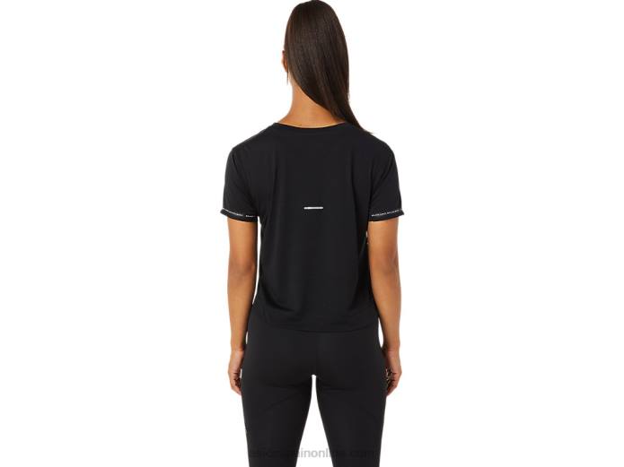 top corto de carrera para mujer Asics 4L683330 rendimiento negro