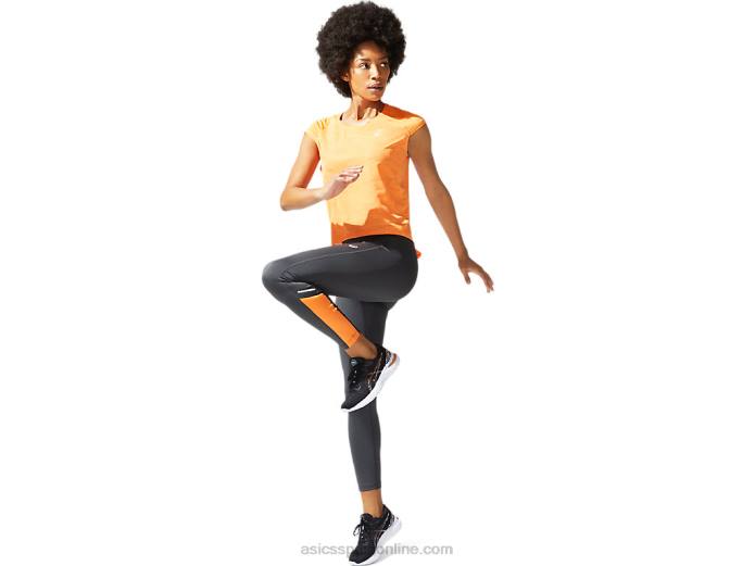 top corto ventilado sf para mujer Asics 4L683937 durazno sol