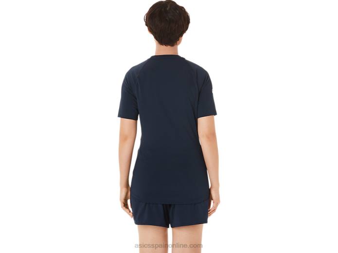 top de lucha libre de 2 piezas para mujer Asics 4L683812 equipo de la marina