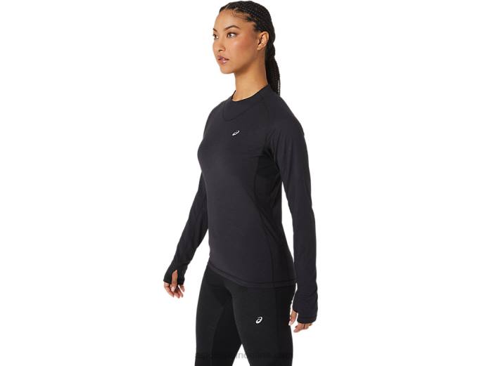 top de manga larga de invierno para mujer Asics 4L682756 rendimiento negro