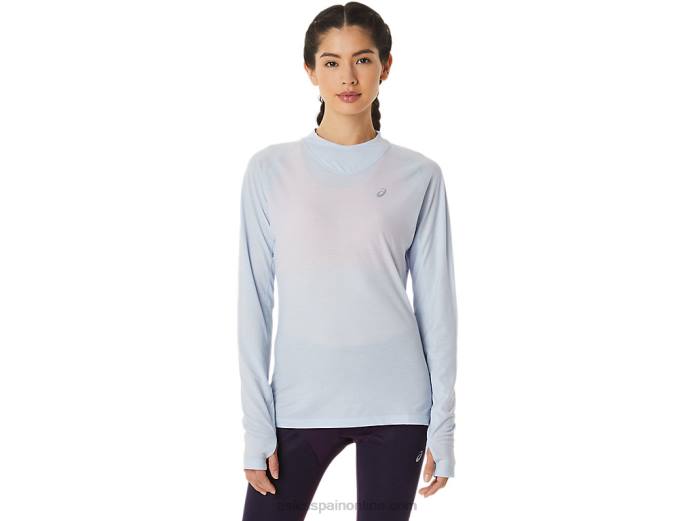 top de manga larga de invierno para mujer Asics 4L682798 cielo suave