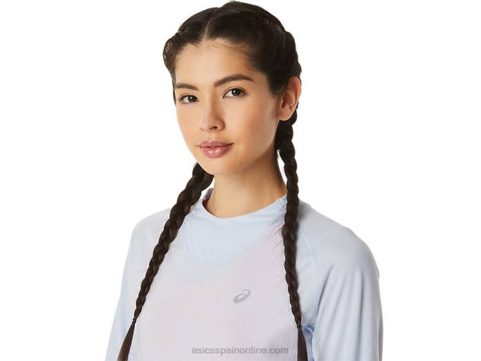 top de manga larga de invierno para mujer Asics 4L682798 cielo suave