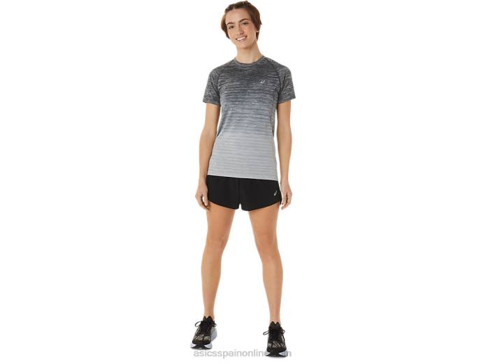 top sin costuras de manga corta para mujer Asics 4L683006 gris portador/gris glaciar