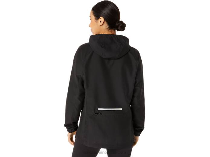 chamarra plegable pr lyte para mujer Asics 4L682310 rendimiento negro