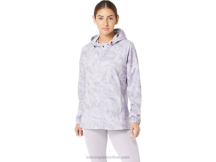 chamarra plegable pr lyte para mujer Asics 4L682318 gota de sumi violeta anochecer