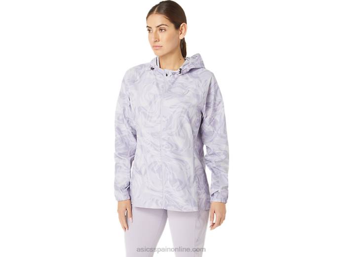 chamarra plegable pr lyte para mujer Asics 4L682318 gota de sumi violeta anochecer