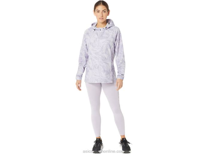chamarra plegable pr lyte para mujer Asics 4L682318 gota de sumi violeta anochecer