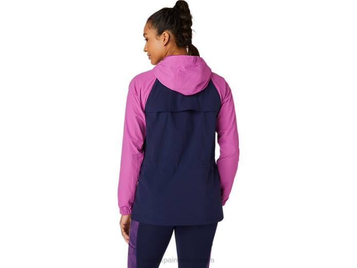 chaqueta anorak de mujer Asics 4L684114 uva/peacoat digital