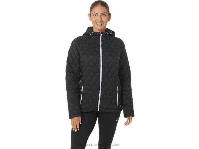 chaqueta con aislamiento de alto rendimiento para mujer Asics 4L682721 rendimiento negro/cielo suave