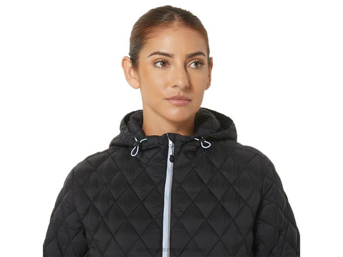 chaqueta con aislamiento de alto rendimiento para mujer Asics 4L682721 rendimiento negro/cielo suave