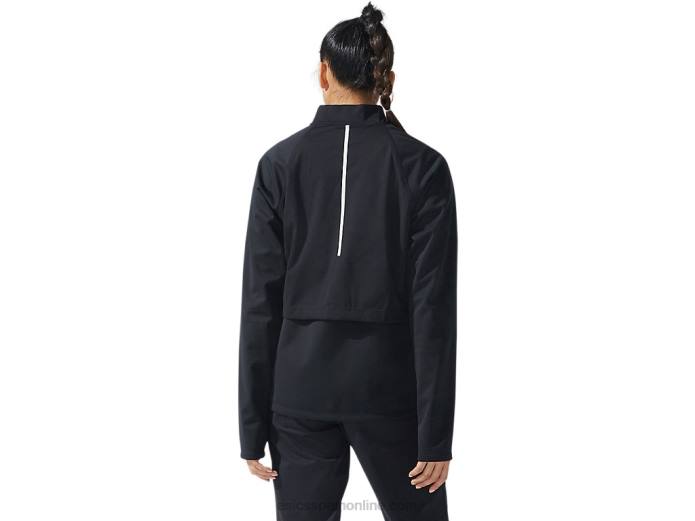 chaqueta con cremallera completa thermostorm para mujer Asics 4L683633 rendimiento negro