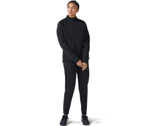 chaqueta con cremallera completa thermostorm para mujer Asics 4L683633 rendimiento negro