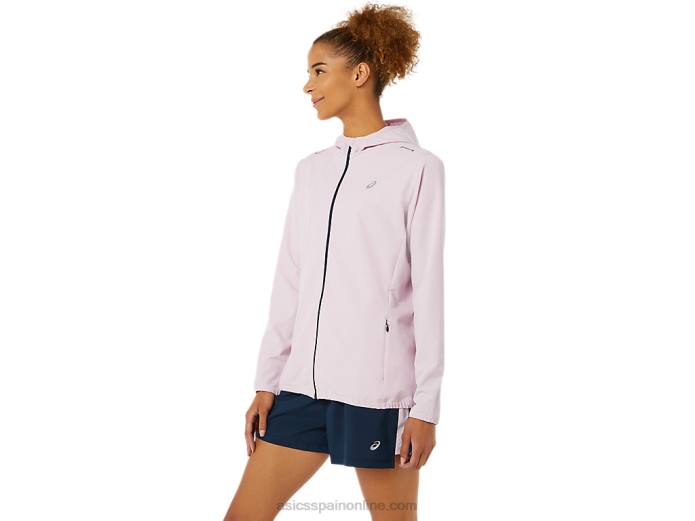 chaqueta confeccionada para mujer Asics 4L683338 rosa claro/azul francés