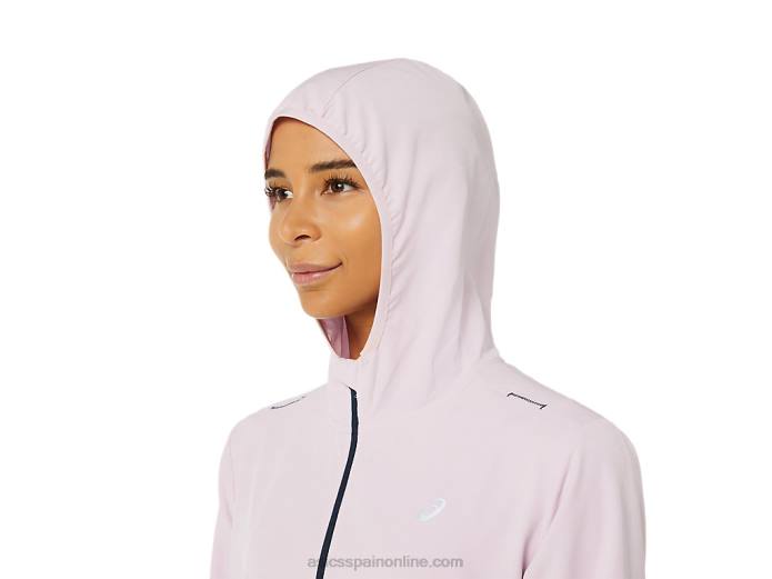 chaqueta confeccionada para mujer Asics 4L683338 rosa claro/azul francés