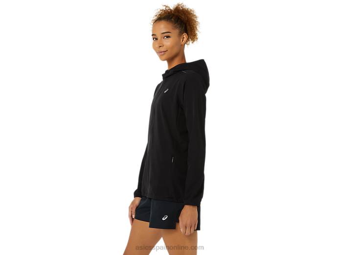 chaqueta confeccionada para mujer Asics 4L683492 rendimiento negro