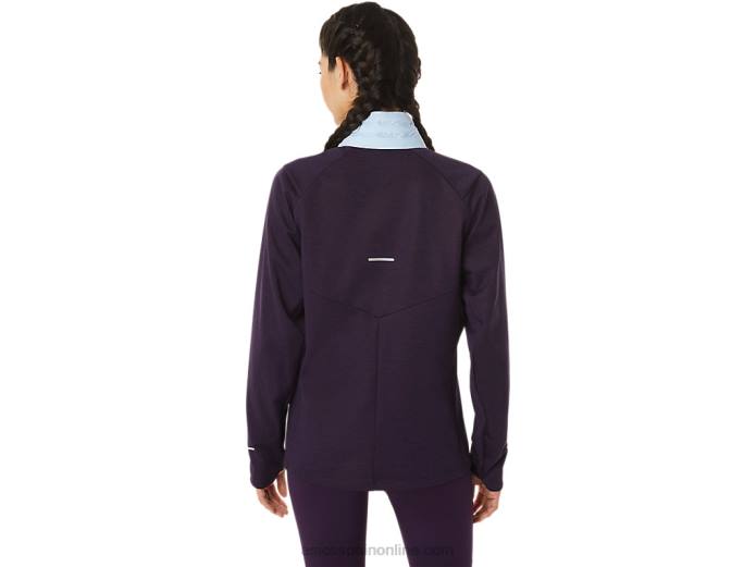 chaqueta de correr de invierno para mujer Asics 4L682825 sombra de noche brezo/cielo suave