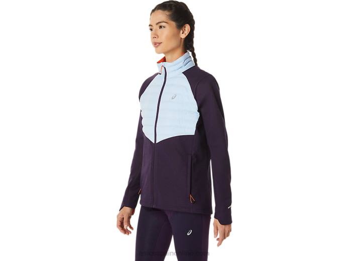 chaqueta de correr de invierno para mujer Asics 4L682825 sombra de noche brezo/cielo suave