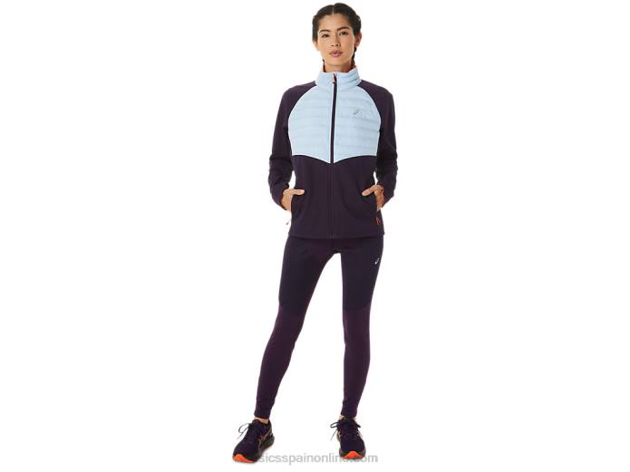 chaqueta de correr de invierno para mujer Asics 4L682825 sombra de noche brezo/cielo suave