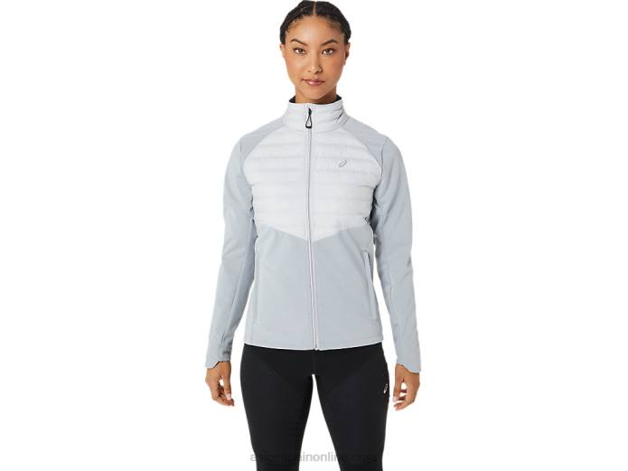 chaqueta de correr de invierno para mujer Asics 4L682827 brezo gris glaciar