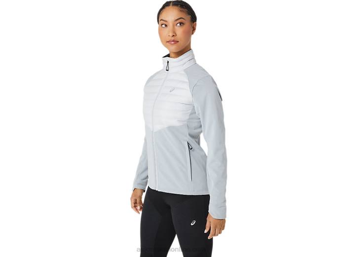 chaqueta de correr de invierno para mujer Asics 4L682827 brezo gris glaciar